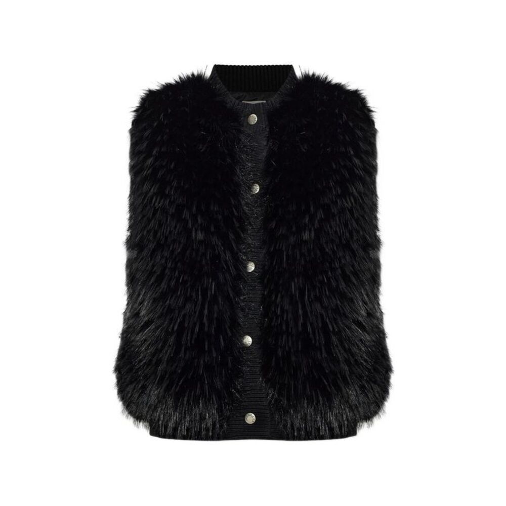 Moncler Black Jackets - Waistcoat & Gilets Women